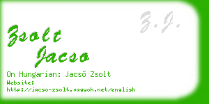zsolt jacso business card